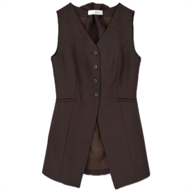 Skall Studio Erin Vest, Dark Brown 